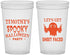 Custom Halloween 22 oz Translucent Cups - Ghost Sheet Faced | 250044