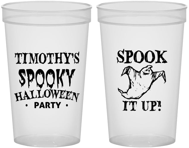 Custom Halloween 22 oz Translucent Cups - Ghost | 250045