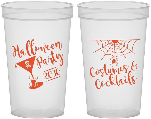Custom Halloween 22 oz Translucent Cups - Costumes Cocktails | 250048