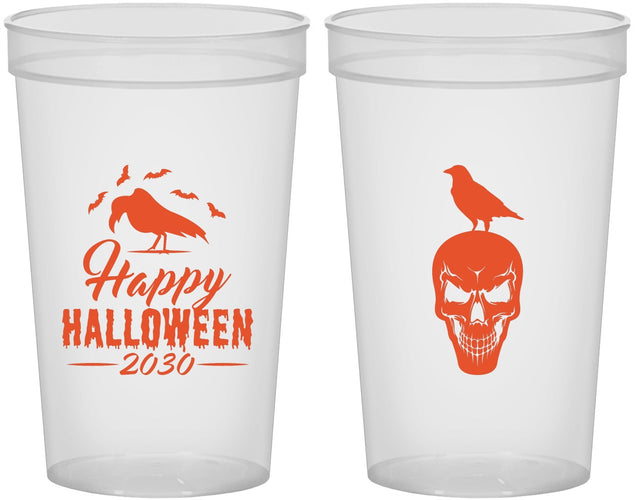 Custom Halloween 22 oz Translucent Cups - Skeleton | 250056
