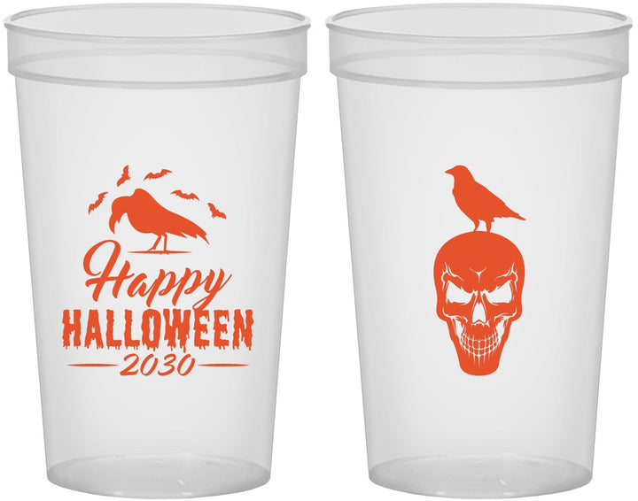 Custom Halloween 22 oz Translucent Cups - Skeleton | 250056