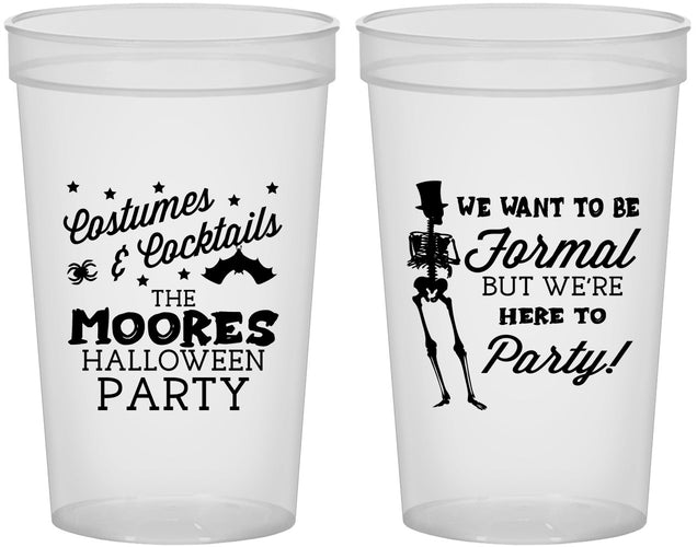 Custom Halloween 22 oz Translucent Cups - Skeleton | 250057