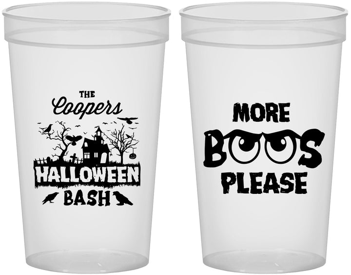 Custom Halloween 22 oz Translucent Cups - Haunted House | 250075