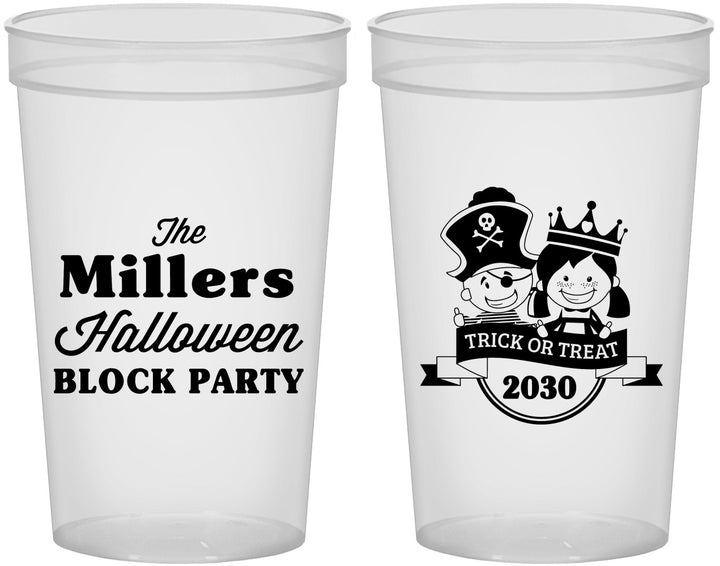 Custom Halloween 22 oz Translucent Cups - Trick Or Treat | 250079