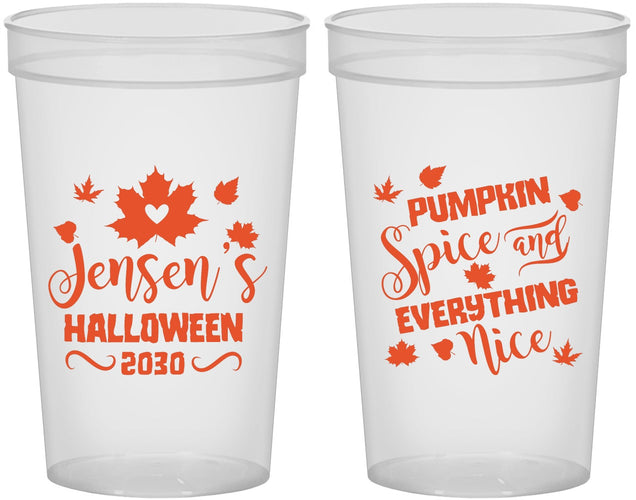 Custom Halloween 22 oz Translucent Cups - Pumpkin | 250080
