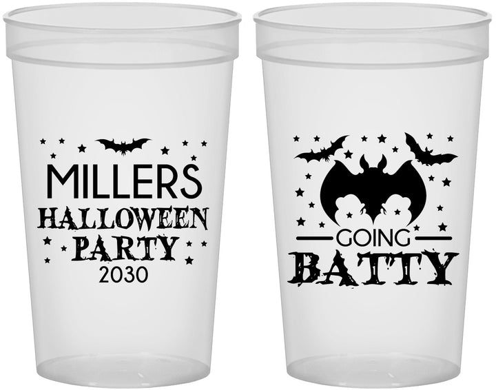 Custom Halloween 22 oz Translucent Cups - Bat | 250081