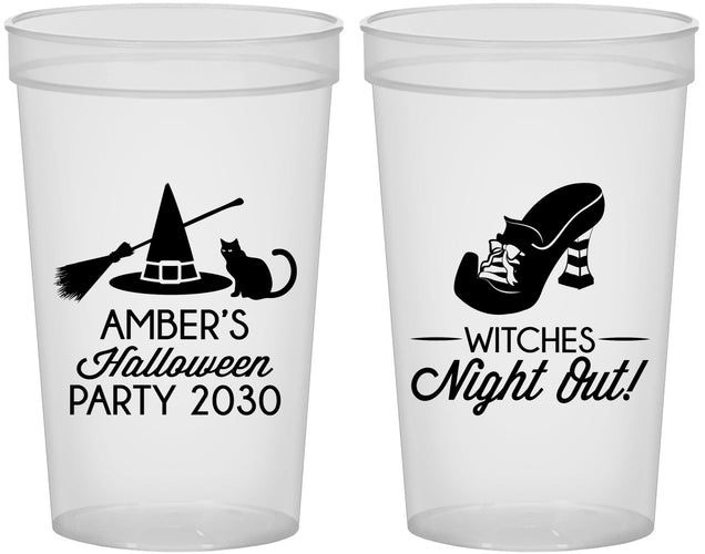 Custom Halloween 22 oz Translucent Cups - Witches Night Out | 250083