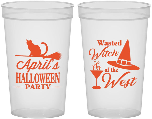 Custom Halloween 22 oz Translucent Cups - Witch | 250088