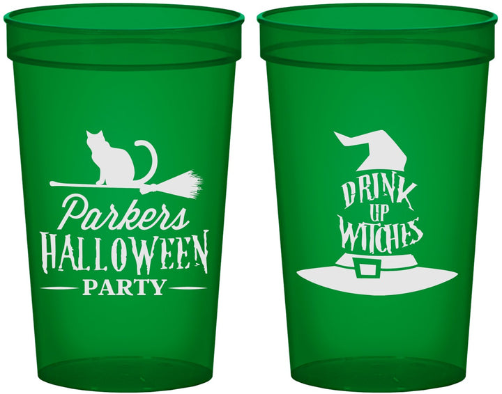 Custom Halloween 22 oz Translucent Cups - Drink Up Witches | 250094