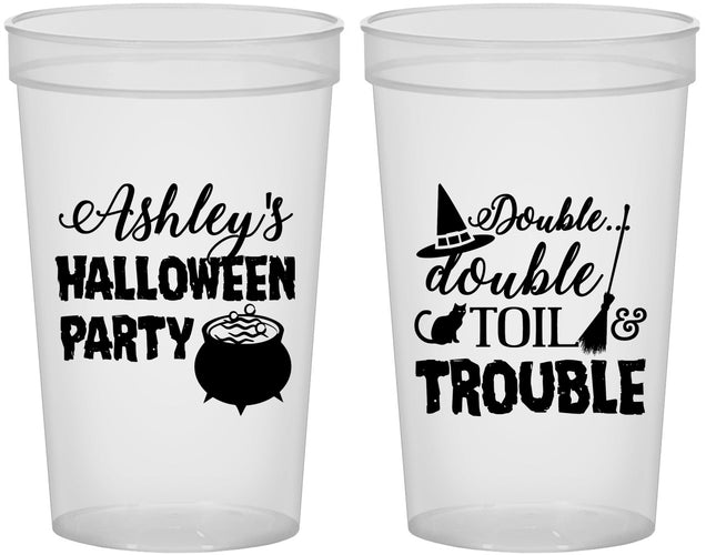 Custom Halloween 22 oz Translucent Cups - Witch | 250095