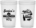 Custom Halloween 22 oz Translucent Cups - Witch Boos | 250097