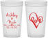 Custom Wedding 22 oz Translucent Cups - Love | 252