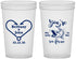 Custom Wedding 22 oz Translucent Cups - Fish In The Sea For Me | 254