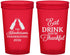 Custom Thanksgiving 22 oz Translucent Cups - Eat Drink Thankful | 260001