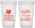 Custom Thanksgiving 22 oz Translucent Cups - Gobble Til You Wobble | 260004