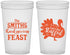 Custom Thanksgiving 22 oz Translucent Cups - Lets Get Stuffed | 260020