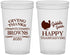 Custom Thanksgiving 22 oz Translucent Cups - Gobble Gobble | 260022