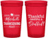 Custom Thanksgiving 22 oz Translucent Cups - Thankful Stuffed | 260029