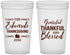Custom Thanksgiving 22 oz Translucent Cups - Grateful Blessed | 260030