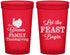 Custom Thanksgiving 22 oz Translucent Cups - Let The Feast Begin | 260041