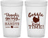 Custom Thanksgiving 22 oz Translucent Cups - Turkey Gobble | 260043