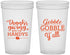 Custom Thanksgiving 22 oz Translucent Cups - Gobble Gobble | 260044