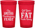 Custom Thanksgiving 22 oz Translucent Cups - Fat Pants Ready | 260045