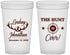 Custom Wedding 22 oz Translucent Cups - The Hunt Is Over | 266