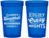 Custom Hanukkah 22 oz Translucent Cups - Eight Crazy Nights | 270011