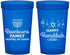 Custom Hanukkah 22 oz Translucent Cups - Menorah | 270016