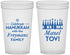 Custom Hanukkah 22 oz Translucent Cups - Mazel Tov | 270025