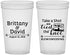 Custom Wedding 22 oz Translucent Cups - Take A Shot We Tied The Knot | 277