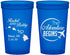 Custom Wedding 22 oz Translucent Cups - The Adventure Begins | 278