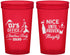 Custom Christmas 22 oz Translucent Cups - Naughty Or Nice | 280000