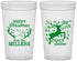 Custom Christmas 22 oz Translucent Cups - Reindeer | 280003