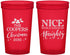 Custom Christmas 22 oz Translucent Cups - Naughty Or Nice | 280008