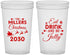 Custom Christmas 22 oz Translucent Cups - Eat Drink And Be Jolly | 280010