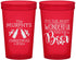 Custom Christmas 22 oz Translucent Cups - Wonderful Time For A Beer | 280012