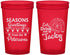 Custom Christmas 22 oz Translucent Cups - Eat Drink Be Jacky | 280016