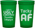 Custom Christmas 22 oz Translucent Cups - Tacky Af | 280021