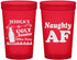 Custom Christmas 22 oz Translucent Cups - Eat Drink Be Ugly | 280024
