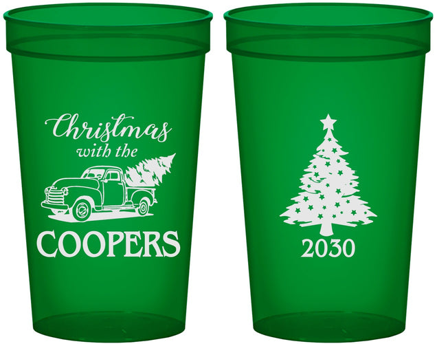 Custom Christmas 22 oz Translucent Cups - Naughty Af | 280025