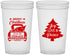 Custom Christmas 22 oz Translucent Cups - Christmas Tree | 280026