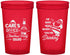 Custom Christmas 22 oz Translucent Cups - Santa Claus | 280028