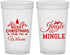 Custom Christmas 22 oz Translucent Cups - Jingle And Mingle | 280034