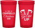 Custom Christmas 22 oz Translucent Cups - Lets Get Elfed Up | 280036