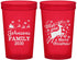 Custom Christmas 22 oz Translucent Cups - Reindeer | 280044