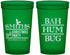 Custom Christmas 22 oz Translucent Cups - Bah Hum Bug | 280057
