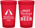 Custom Christmas 22 oz Translucent Cups - Wonderful Time For A Beer | 280064