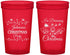 Custom Christmas 22 oz Translucent Cups - Wine | 280068